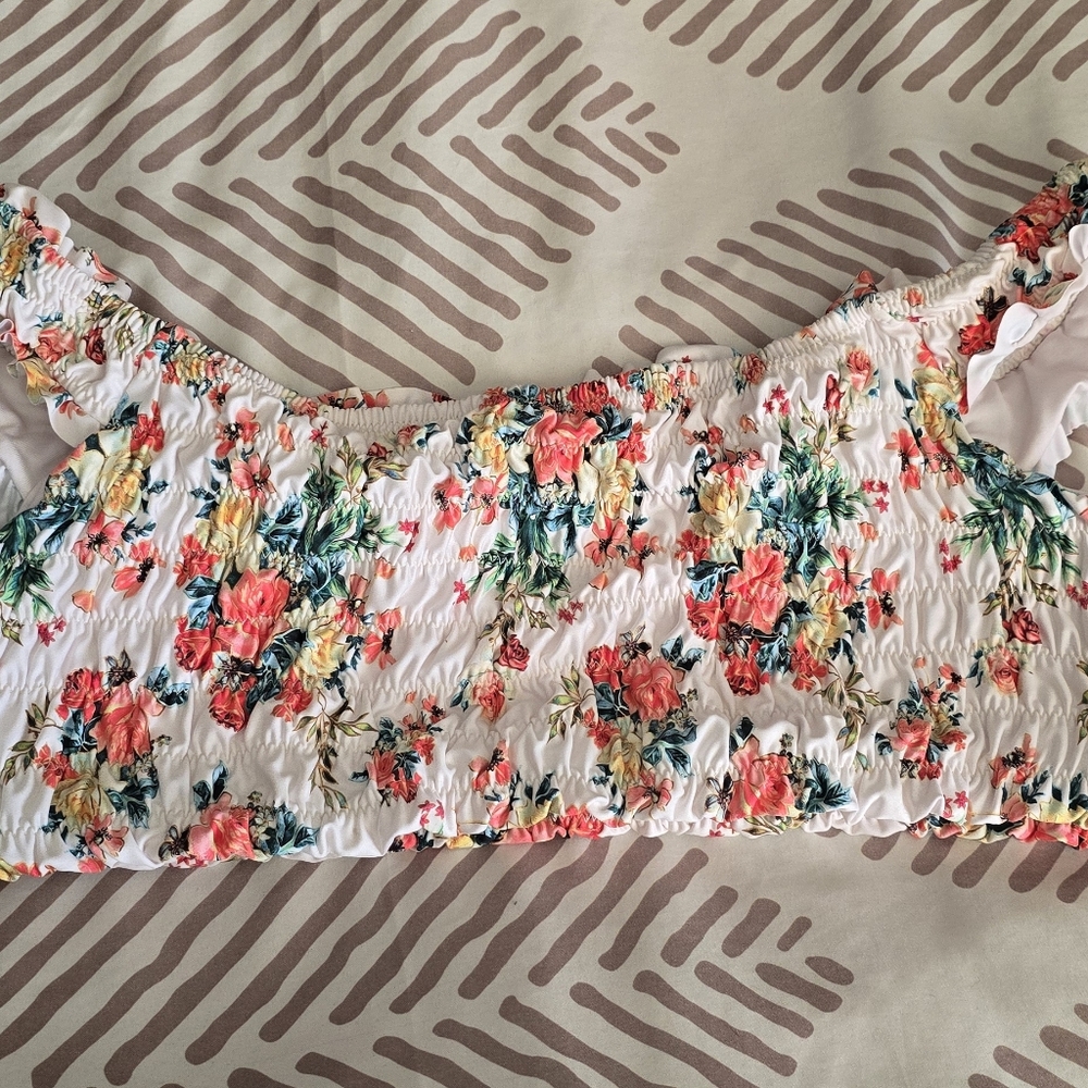 Floral Ruched Swimsuit